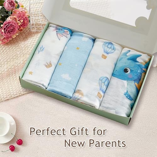 Muslin Baby Swaddle Blankets, Breathable 100% Rayon from Bamboo Receiving - Image 5