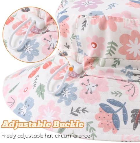 Bamery Baby Toddler Girls Bucket Hat Newborn Sun Hats - Image 4