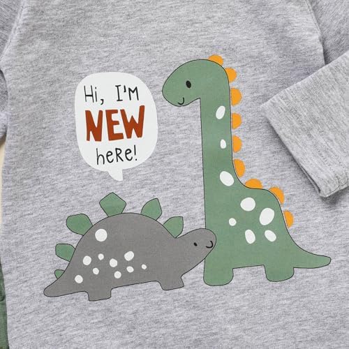 GRNSHTS Newborn Baby Boy Romper Coming Home Outfits Letter Print Bodysuit - Image 5