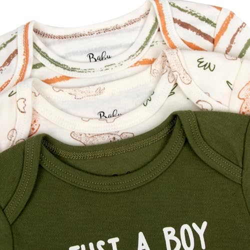 Baby Essentials Baby Boys 5 Piece Bodysuit Set - Image 6