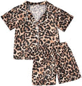 Kids Baby Girl Boy Satin Pajamas Set Button Down Sleep Shirt Top+Long Pants by SAYOO-Alljustforkids