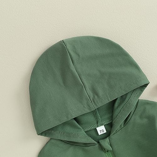 Unisex Baby Boy Girl Clothes Hooded Sweatshirts Solid Color Long Sleeve Hoodies - Image 4