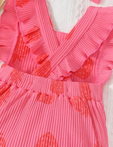Fullfamous Baby Girl Ruffled Jumpsuit and Headband Set - Image 6