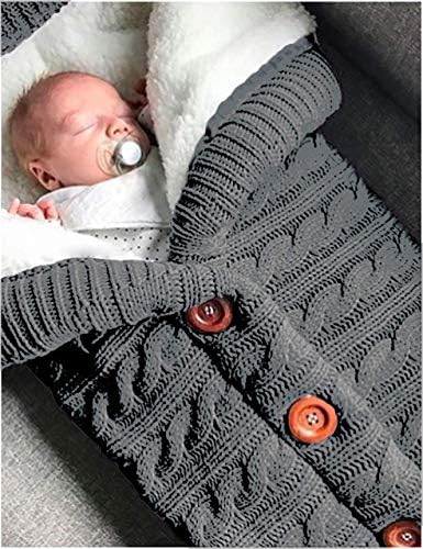 XMWEALTHY Unisex Infant Swaddle Blankets Soft Thick Fleece Knit Baby Girls Boys - Image 4