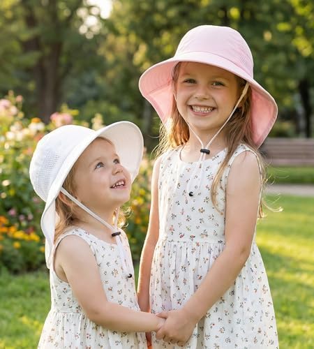 Toddler Baby Sun Hat Kids Summer Beach Essentials Adjustable Beach Hats - Image 4