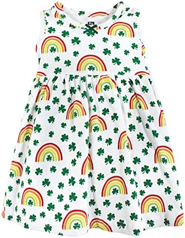 Hudson Baby Infant and Toddler Girls Cotton Dress and Cardigan Set - Image 4