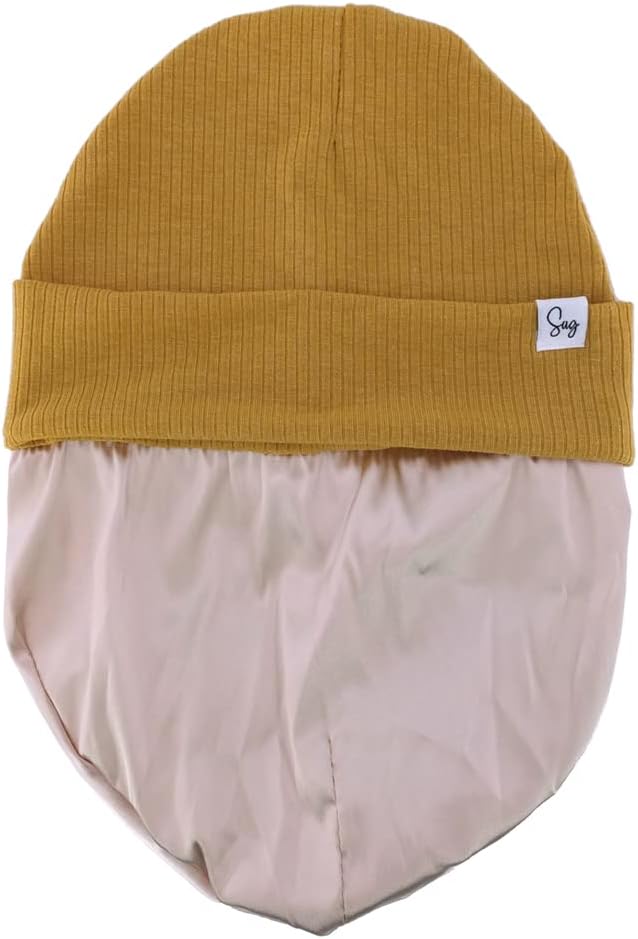 Jersey Beanie Hat for Newborn Baby Boys Girls Silky Satin Lined Hats Bonnet - Image 4