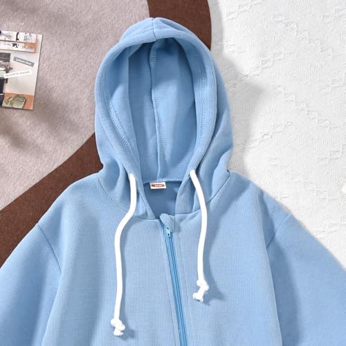 Unutiylo Unisex Baby Boys Girls Long Sleeve Infant Baby Zipper Hooded Jumpsuits - Image 5