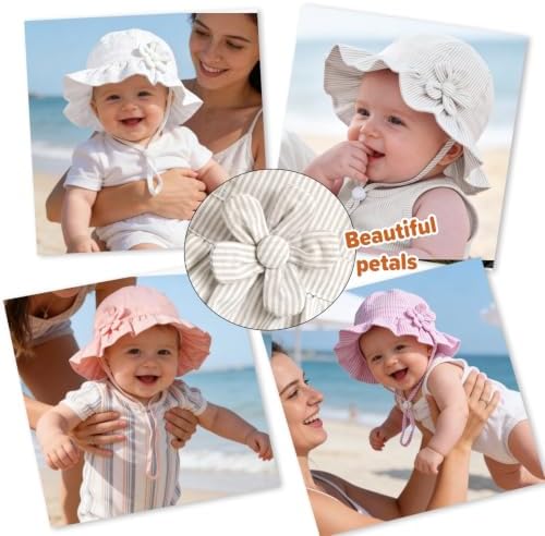 Baby Girl Wide Brim Bucket Hats - Image 7