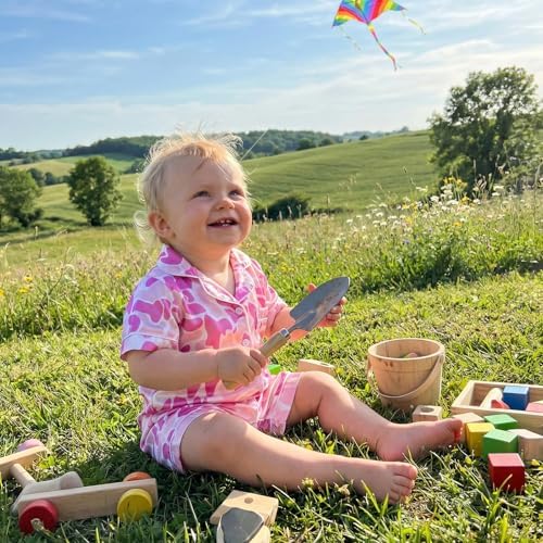 Kuriozud Baby Girl Boy Romper Pajamas Onesie Short Sleeve Button Down Pjs - Image 3