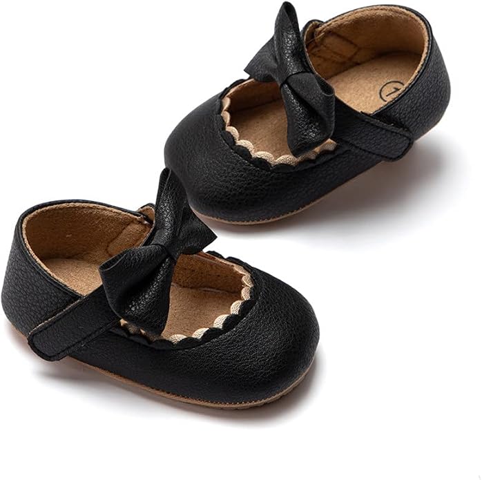Meckior Infant Baby Girls Soft Sole Bowknot Princess Wedding Dress Mary Jane by Meckior