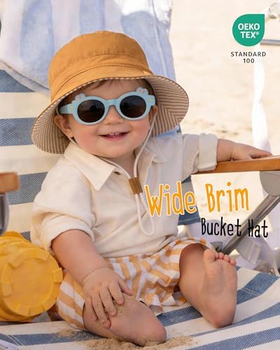 FURTALK Baby Sun Hat for Boys Girls Toddler Summer Bucket Hats Kids UPF 50+ - Image 4