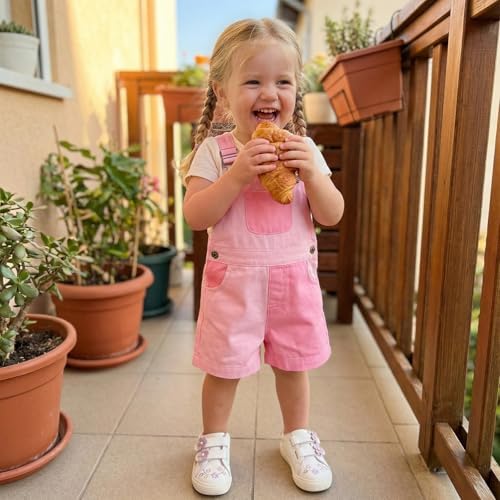 Fernvia Toddler Kids Baby Girl Boy Contrast Color Overalls Shorts Clothes - Image 2