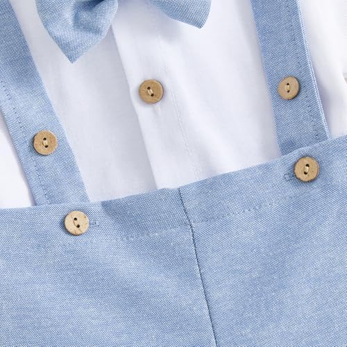 PUHHAPIEY Baby Boy Gentleman Wedding Outfit Dress Romper Suspender Pants | 0 3 - Image 7