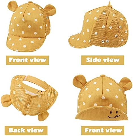 JANGANNSA Baby Duck Cap Infant Kids Sun Hat Bear Cute Cartoon Caps Spring Summer - Image 2