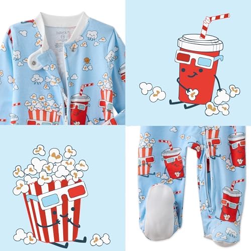 Butterblu Scout Sleep & Play 100% Organic Cotton Footed Zip Front PJs | GOTS - Image 6