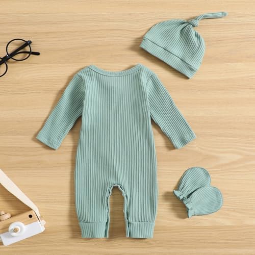 GRNSHTS Newborn Baby Boy Romper Coming Home Outfits Letter Print Bodysuit - Image 3