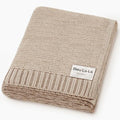 100% Organic Cotton Heritage Knit Textured Baby Quilt Blanket – Signature by BleuLaLa