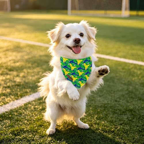 Lionet Paws Summer Football Dog Bandana Washable Cotton Handkerchief Scarf - Image 5