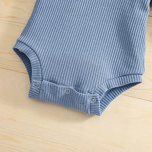 Thorn Tree Newborn Unisex Baby Clothes Set Hooded Long Sleeve Bodysuit Stretchy - Image 4