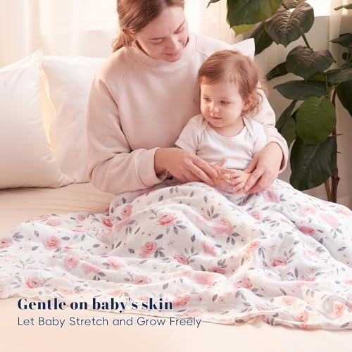 PHF Muslin Swaddle Blankets for Newborn, Large 47x 47 Inches 4 Pack Organic - Image 7