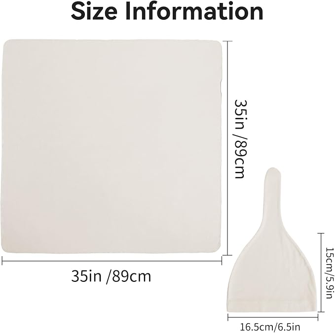 BubblePanda Rayon Made from Bamboo Newborn Swaddle Blankets 35 x 35 Inch | Baby - Image 5