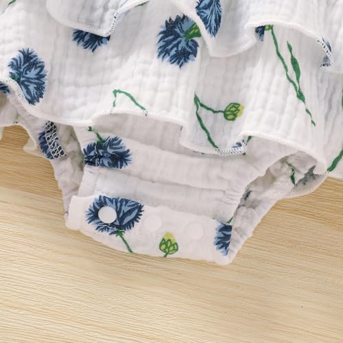 YOUNGER TREE Baby Girl Clothes Infant Summer Romper Dress Sleeveless Bodysuit - Image 5