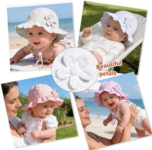 Baby Girl Wide Brim Bucket Hats - Image 7