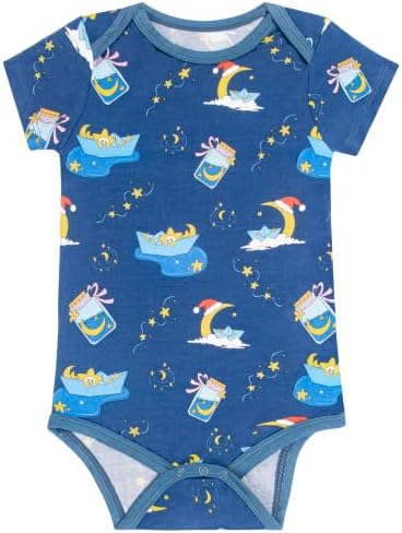 Kids Rayon of Bamboo Pajamas Set Short Sleeve Button Shorts Ages 0-24 by GUISBY