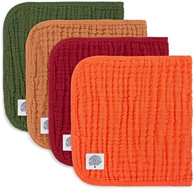 Parker Baby Co. Large 100% Cotton Muslin Burp Cloths, soft burping cloths by ParkerBabyCo