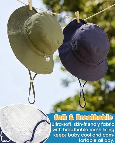 Toddler Baby Sun Hat and Polarized Sunglasses Set - Image 2