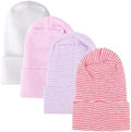 DRESHOW BQUBO 4 Pack Newborn Hospital Hat Infant Baby Hat Cap by DRESHOW