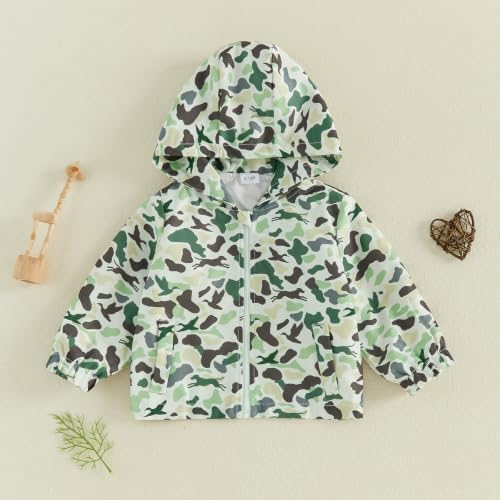 Toddler Baby Girl Windbreaker Jacket Zip Up Hoodie Long Sleeve Sweatshirt - Image 5