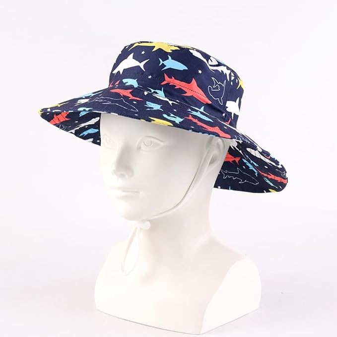 LANGZHEN Sun Protection Hat for Kids Toddler Boys Girls Wide Brim Summer - Image 3