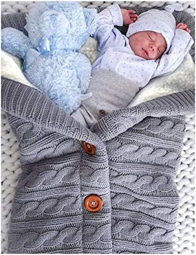 XMWEALTHY Unisex Infant Swaddle Blankets Soft Thick Fleece Knit Baby Girls Boys - Image 3