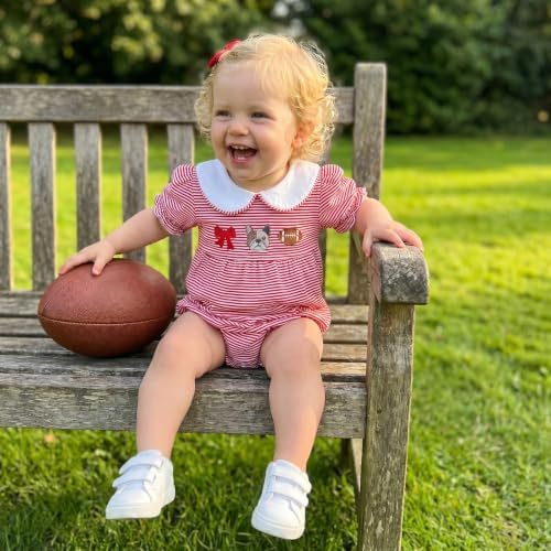 Baby Boy Girl Bubble Romper Short Sleeve Collar Summer Bodysuit - Image 2