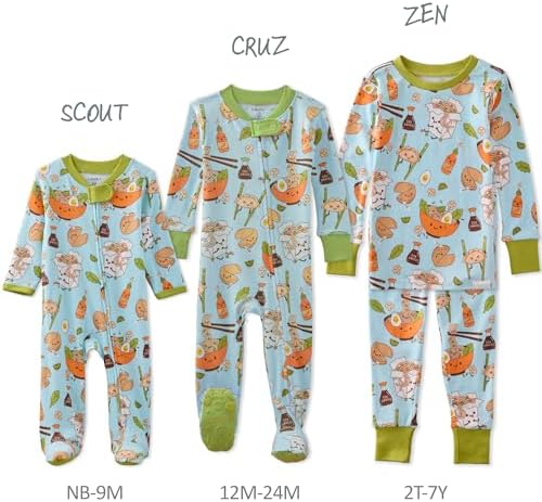 Butterblu Scout Sleep & Play 100% Organic Cotton Footed Zip Front PJs | GOTS - Image 5