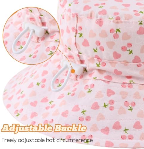 Bamery Baby Toddler Girls Bucket Hat Newborn Sun Hats - Image 4