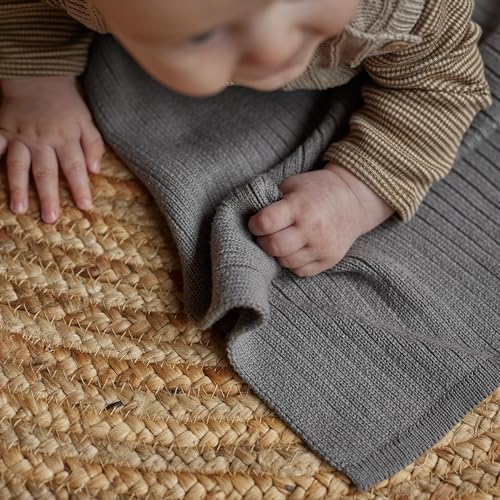 Receiving Blankets, 100% Organic Cotton Knit, Newborn Baby Swaddle | - Image 2