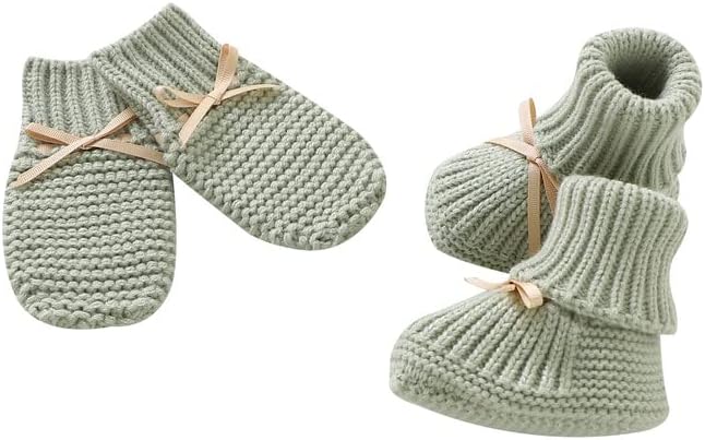 LAWKUL Baby Booties Knit Newborn Shoes Cozy First Walkers Infant Toddler Boots by LAWKUL