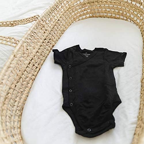 Baby Side Snap Kimono Bodysuit Set, Mitten Cuffs, 100% Cotton, Boy Girl - Image 4