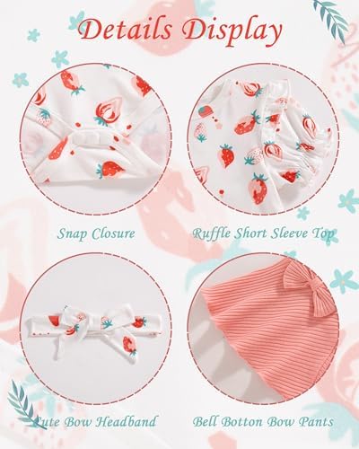 Vibebox Baby Girl Clothes Newborn Preemie Summer Outfits Preemie-12 Months - Image 4