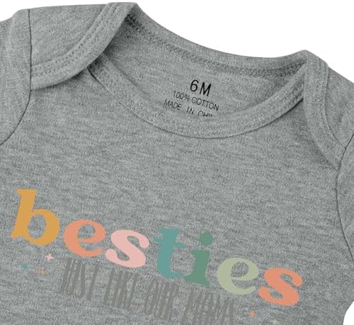 Besties Just Like Our Moms Baby Bodysuit Best Friend Baby Bodysuit Mom Besties - Image 2