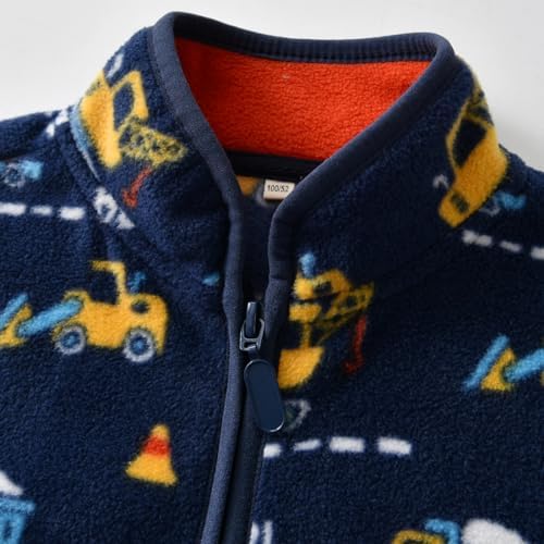 Toddler Boys Girls Fleece Jacket Lightweight Fall Spring 2-12 Years - Image 4