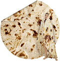 SeaRoomy 60 in Burrito Tortilla Blanket, Funny Food Throw Blanket by SeaRoomy