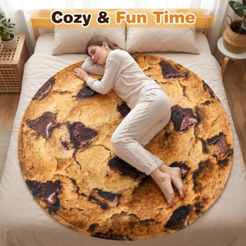 SeaRoomy Chocolate Cookie Blanket, Funny Food Throw Blanket - Image 6