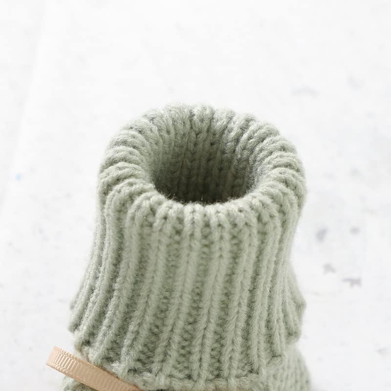 LAWKUL Baby Booties Knit Newborn Shoes Cozy First Walkers Infant Toddler Boots - Image 6