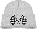 Beanies Hats Newborn Boys Girls Funny Warm Caps Checkered Flags Hat Infant Race by swqfzki