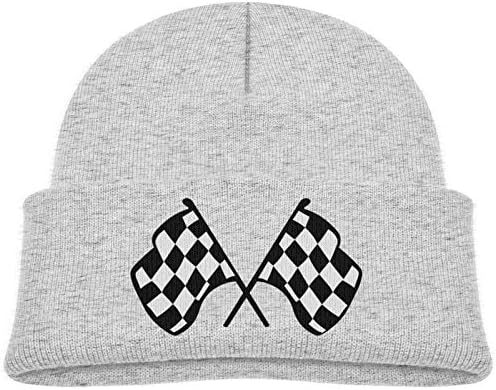 Beanies Hats Newborn Boys Girls Funny Warm Caps Checkered Flags Hat Infant Race by swqfzki