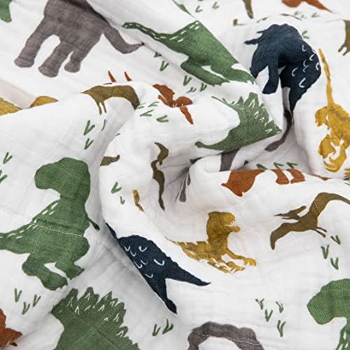 Little Unicorn Muslin Quilt Blanket | 100% Cotton Soft Multi-Layered Muslin - Image 3